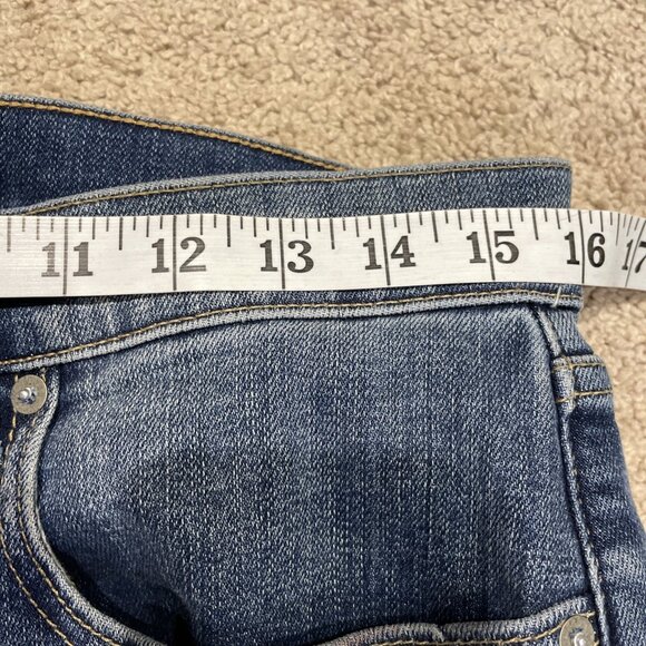 LUCKY BRAND 110 Slim Mens Jeans 30X30 Medium Wash Denim Low Rise Stretch EUC - Picture 13 of 15
